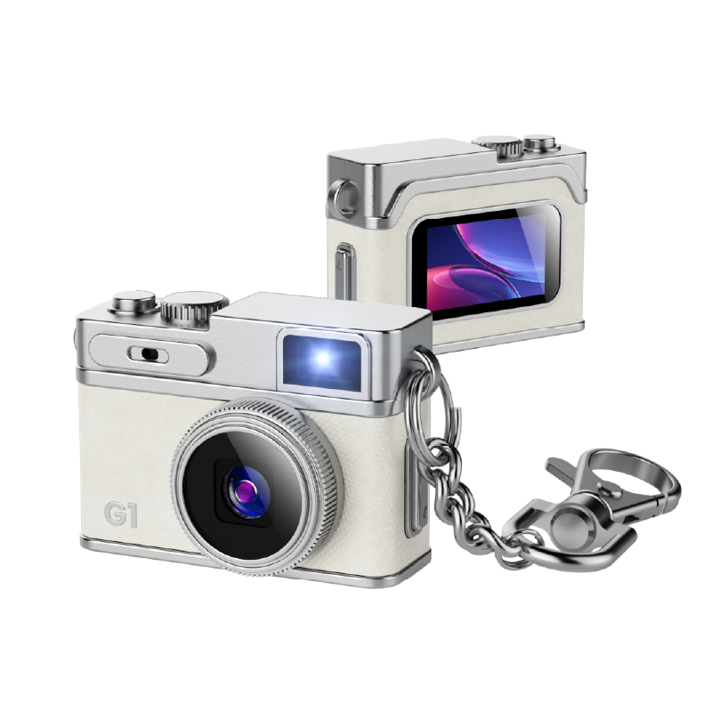 Mini Retro Camera with 1080P Video, 12MP Photos, Keychain Digital Camera