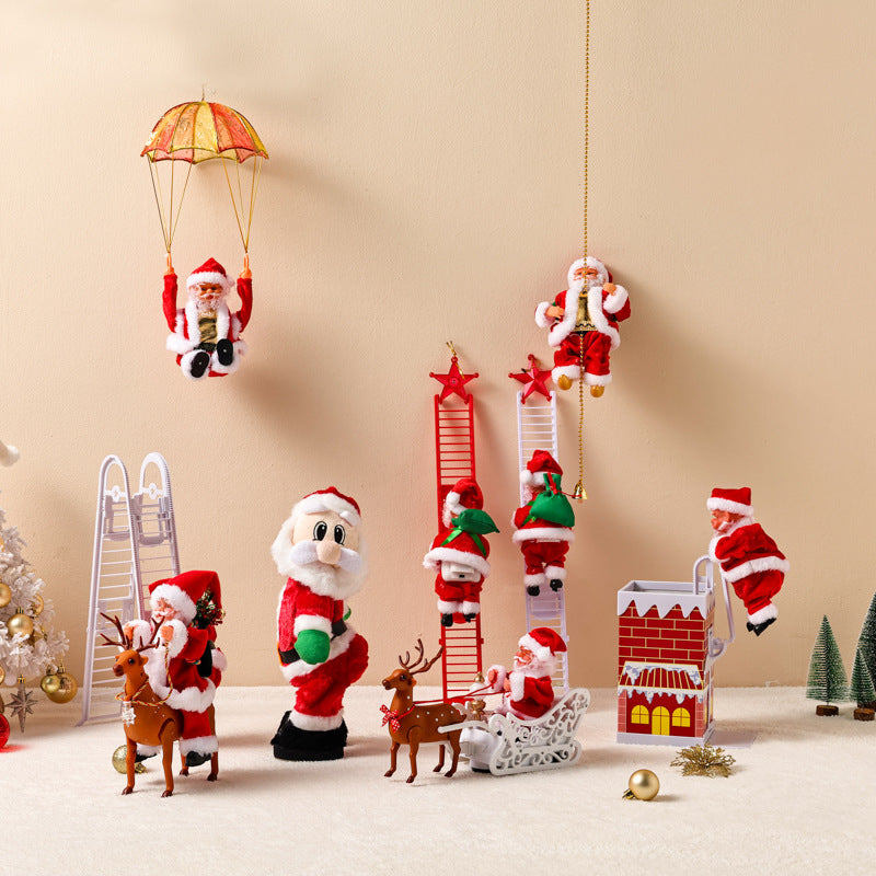 A complete set of Santa Claus toys/decorations to liven up your home/Christmas gifts