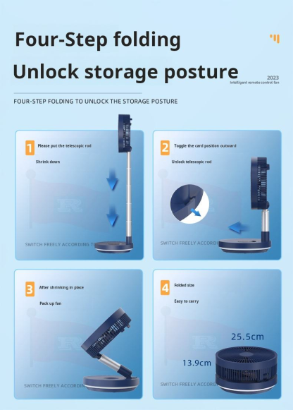 🔥 The price is limited! -Retractable and foldable electric fan.