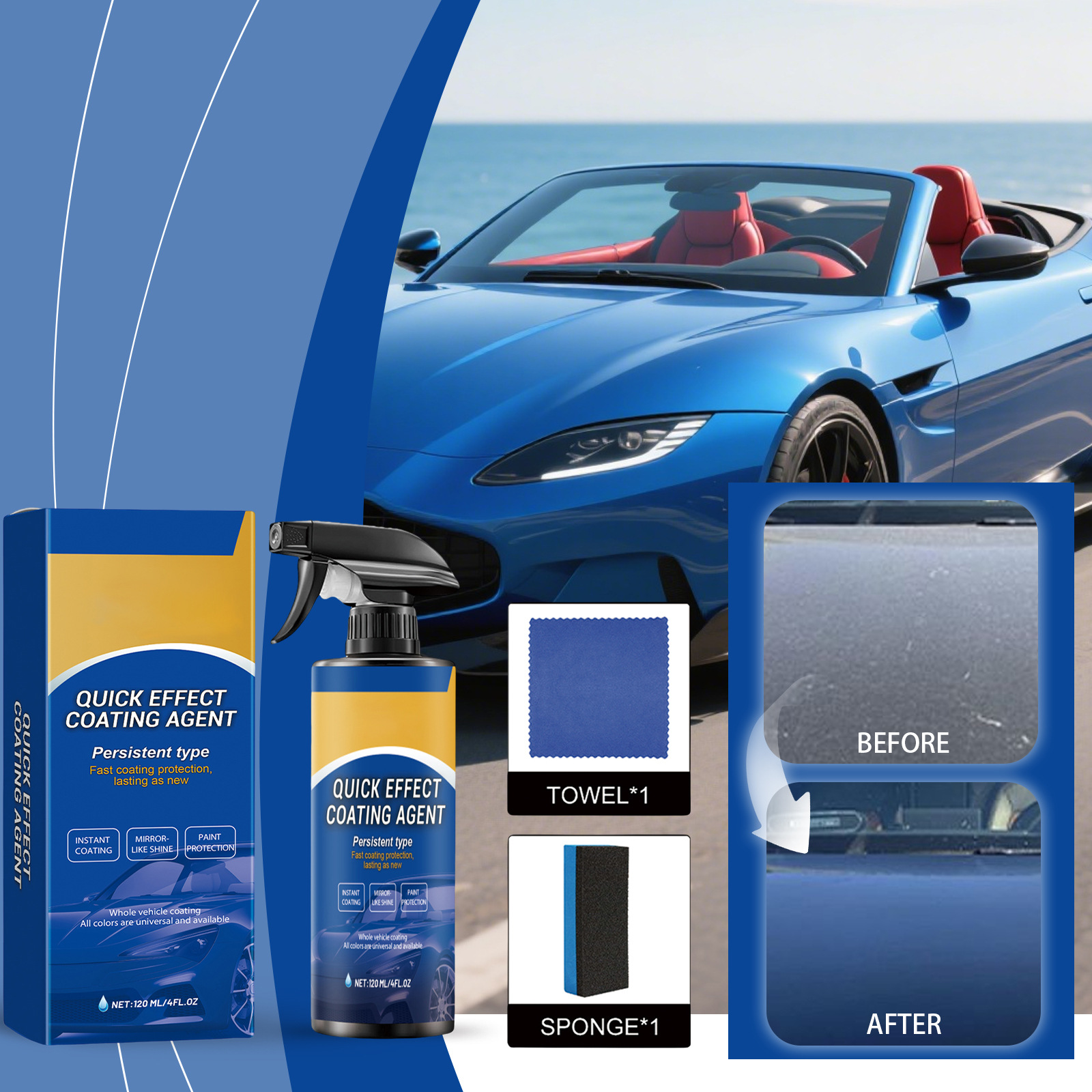 🔥BUY 1 GET 1 FREE🔥- Multi-Function Car Coating Spray Multi-Purpose Automotive Coating Spray