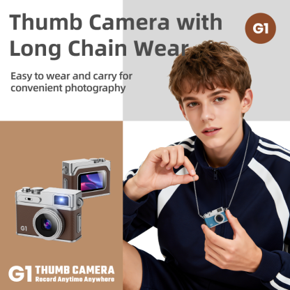 Mini Retro Camera with 1080P Video, 12MP Photos, Keychain Digital Camera