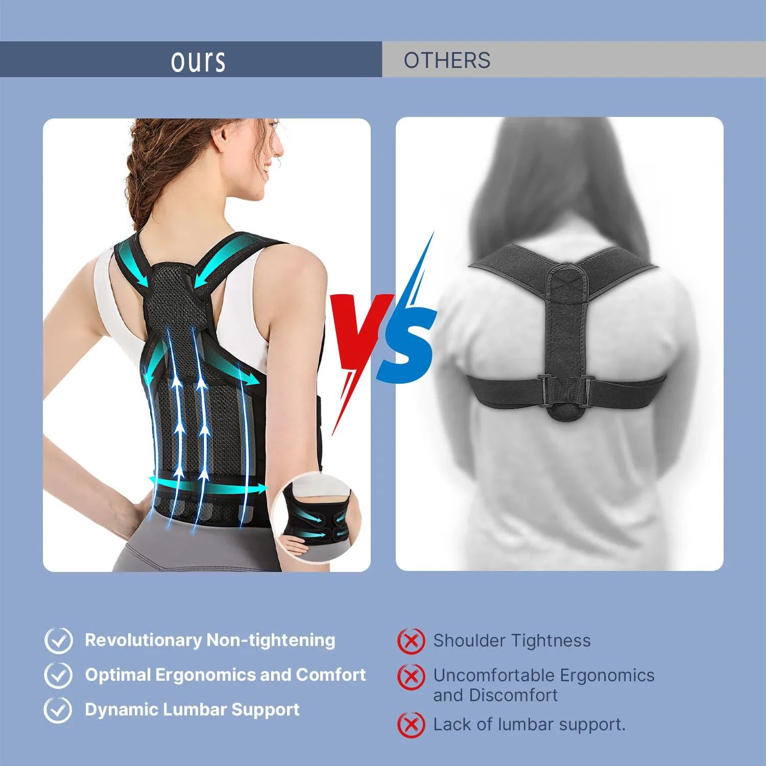 🔥Flash Sale 50% OFF-Posture Corrector-Back Brace for Men and Women- Fully Adjustable Straightener