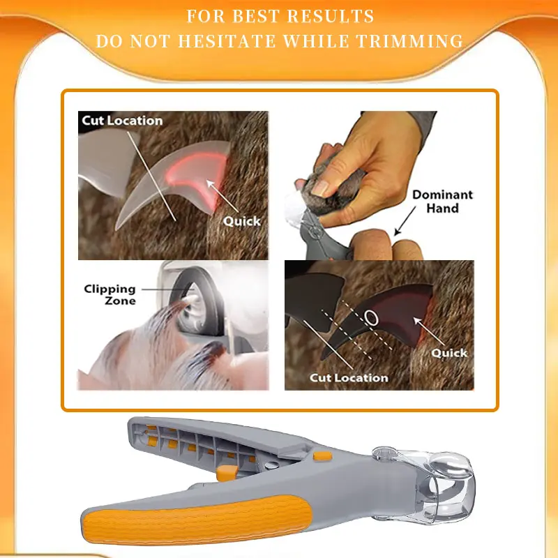 🎁LED Light Pet Nail Clippers - 5X Magnification