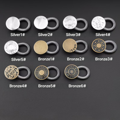 👖 8-Piece Metal Button Extenders for Jeans & Pants