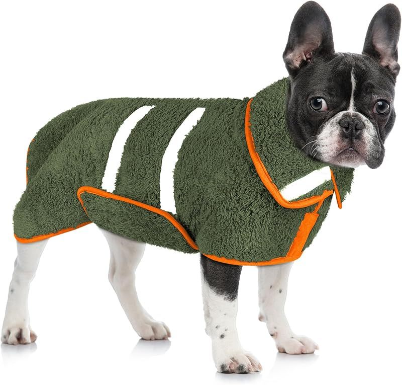 Dog Bathrobe Super Absorbent Dog Towels Large Quick Drying Robes for After Bath Soft Adjustable Warm Keeping Dogs Towel(S-XXL)