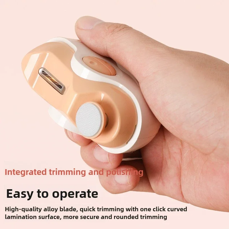 2 In 1 Electric Nail Clippers USB Charging Electric Grinding Polishing Tool Fingernail Trimmer Automatic Manicure Machine