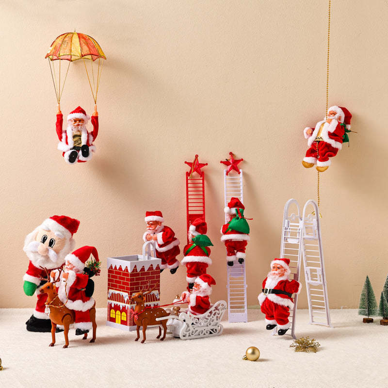 A complete set of Santa Claus toys/decorations to liven up your home/Christmas gifts