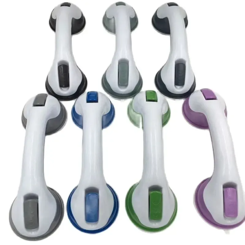Bath Safety Grab Handle Bar Suction Cup Tub Bathroom Shower Rail