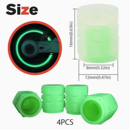 💥BLOWOUT SALE 💥Fluorescent Tire Valve Caps - Make Night Cycling More Cool
