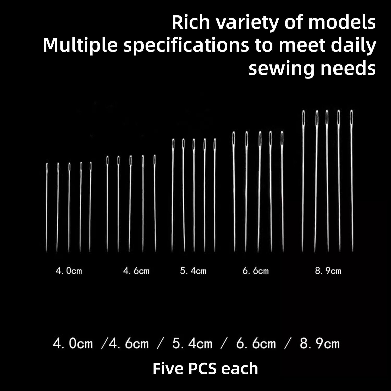 🏆Flash Sale⚡ 50K+ SOLD! Almost Gone-💥34 PCS Big Eye Steel Needles Set