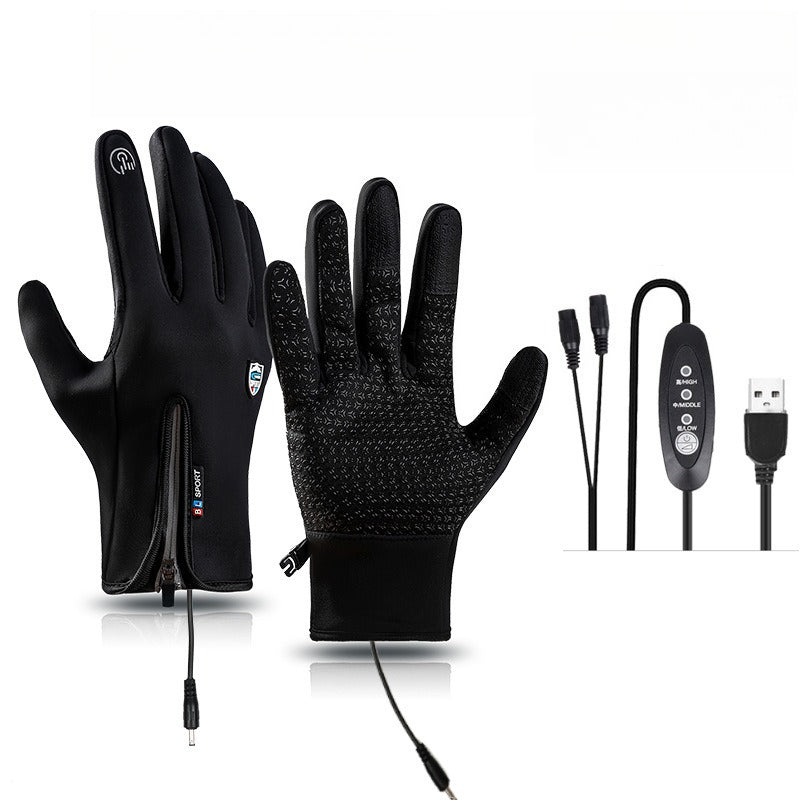 Dazzlesport™ Outdoor Heated Gloves Windproof and Waterproof with Plus Velvet