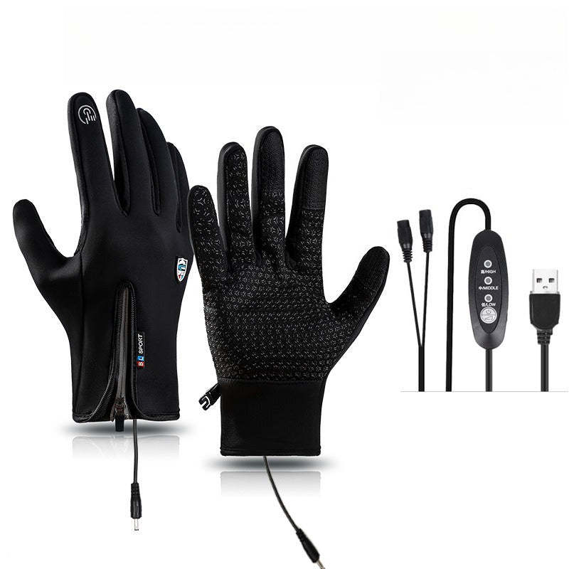 Dazzlesport™ Outdoor Heated Gloves Windproof and Waterproof with Plus Velvet