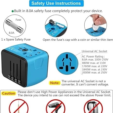 Multifunctional travel charger converter