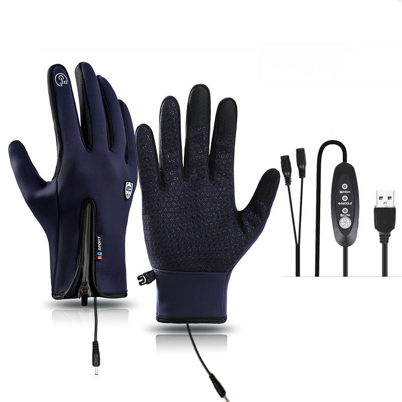 Dazzlesport™ Outdoor Heated Gloves Windproof and Waterproof with Plus Velvet