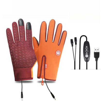 Dazzlesport™ Outdoor Heated Gloves Windproof and Waterproof with Plus Velvet
