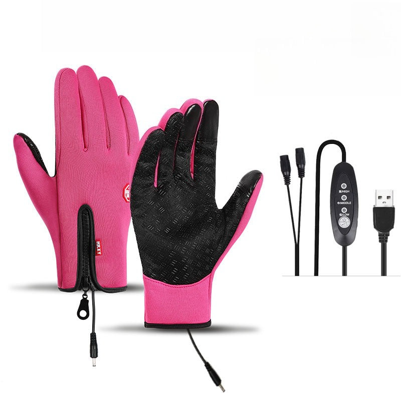 Dazzlesport™ Outdoor Heated Gloves Windproof and Waterproof with Plus Velvet