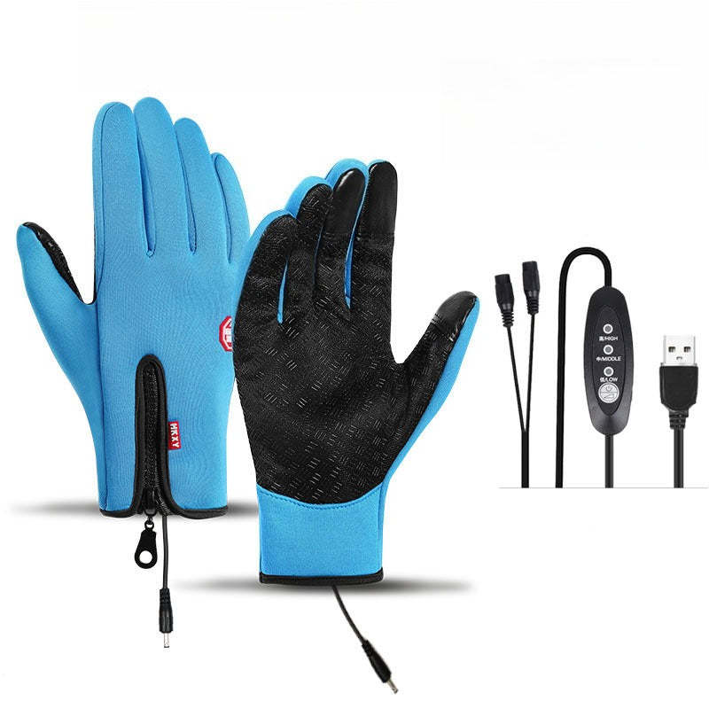 Dazzlesport™ Outdoor Heated Gloves Windproof and Waterproof with Plus Velvet