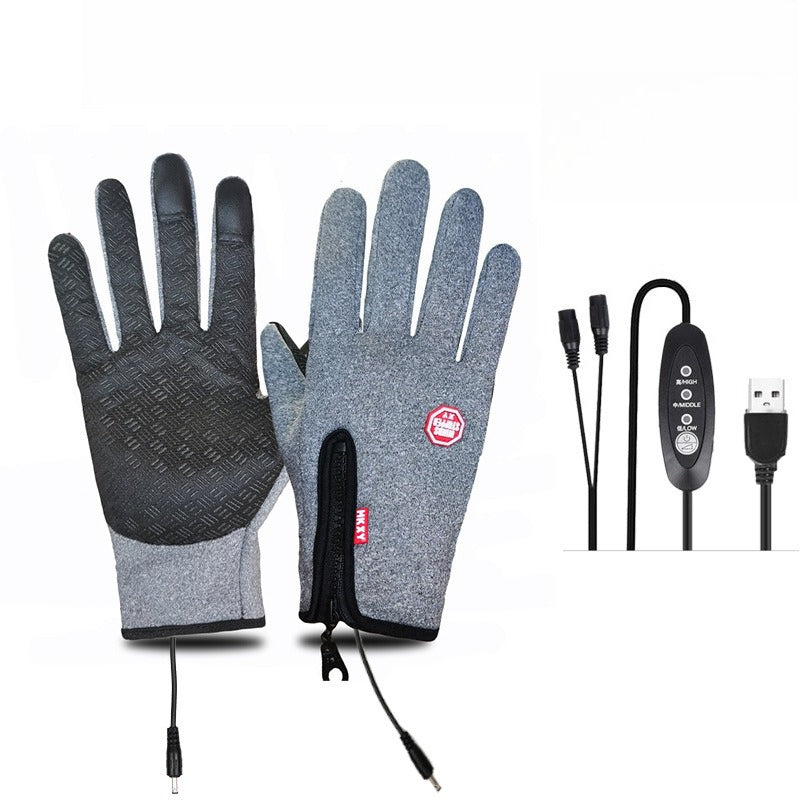 Dazzlesport™ Outdoor Heated Gloves Windproof and Waterproof with Plus Velvet