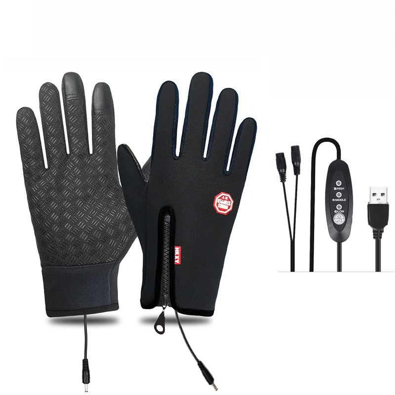 Dazzlesport™ Outdoor Heated Gloves Windproof and Waterproof with Plus Velvet