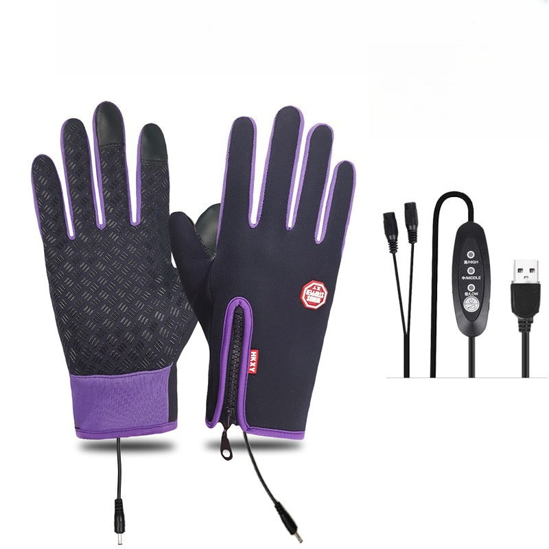 Dazzlesport™ Outdoor Heated Gloves Windproof and Waterproof with Plus Velvet