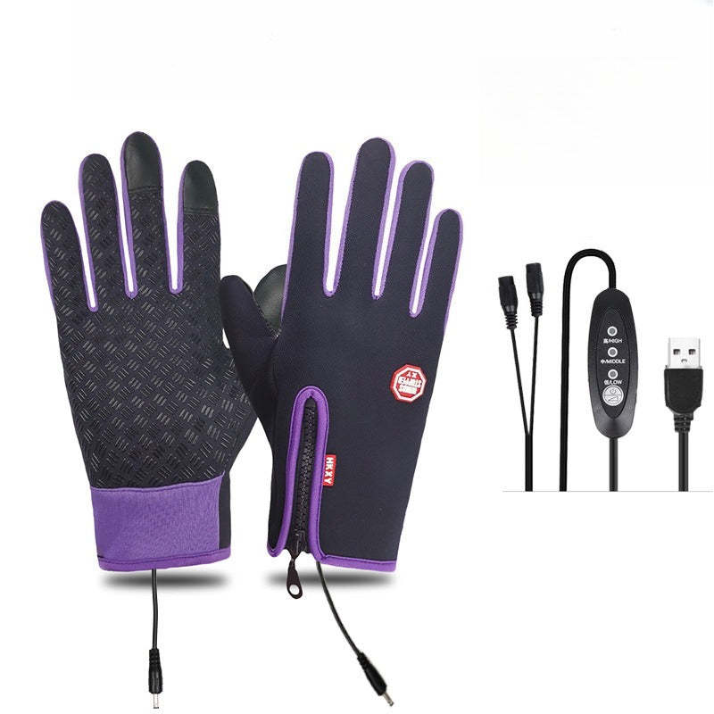 Dazzlesport™ Outdoor Heated Gloves Windproof and Waterproof with Plus Velvet