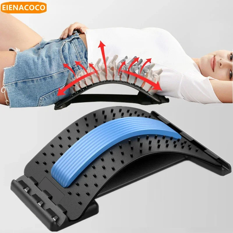 Back Stretcher Lower Pain Relief Device 3 Level Back Cracker Massager Lumbar Support Spine Board for Herniated Disc for yoga