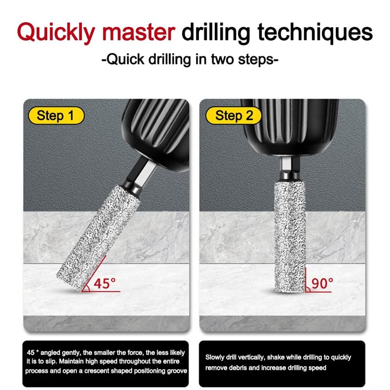 🔥2-in-1 Hexagonal Shank Brazing Dry Drilling Specialized Hole Opener