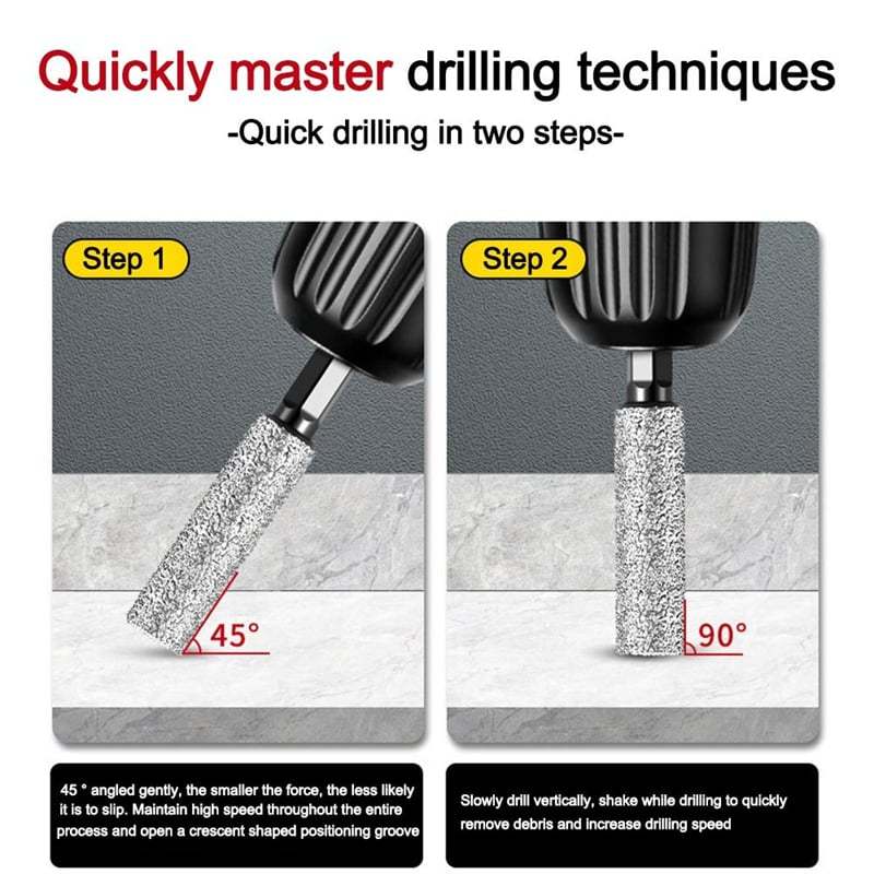 🔥2-in-1 Hexagonal Shank Brazing Dry Drilling Specialized Hole Opener