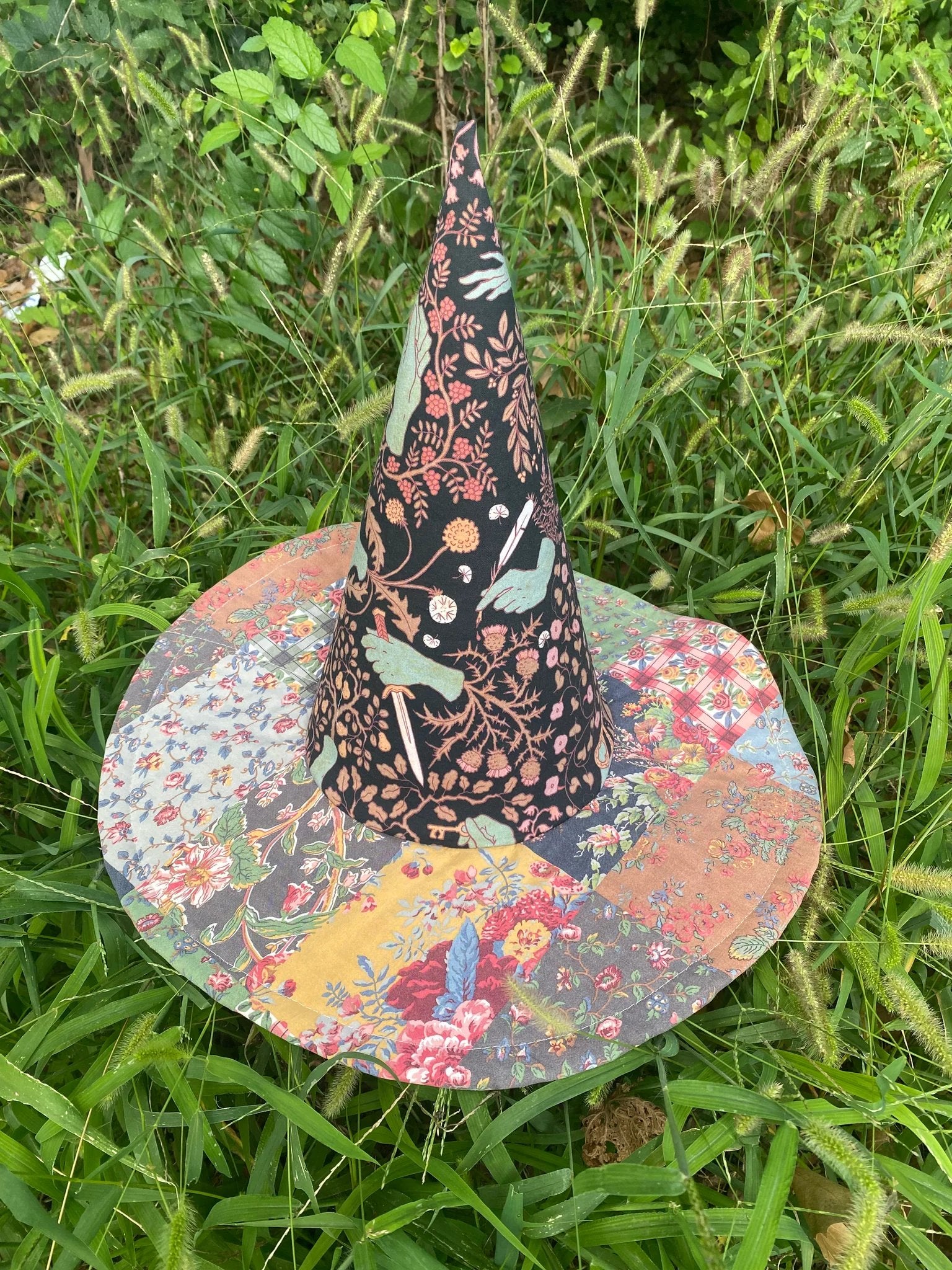🔥Last Day 49% OFF - The Quilted Witch Hat | Handcrafted Folk Art Hat