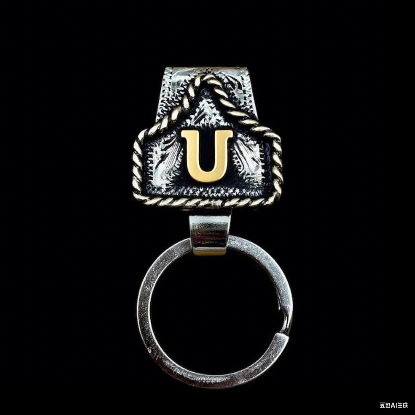 🤠Vintage Letter Keychain