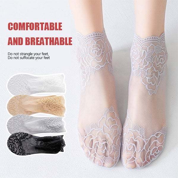 💋 Ladies Fashion Lace Socks