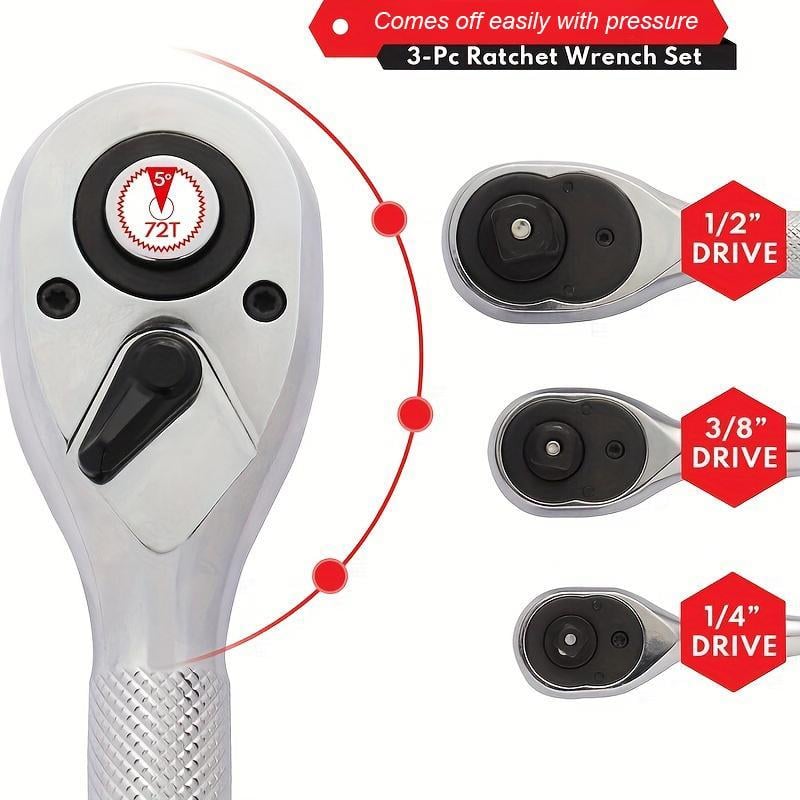 🔥72-Teeth Quick Socket Ratchet Wrench Tools