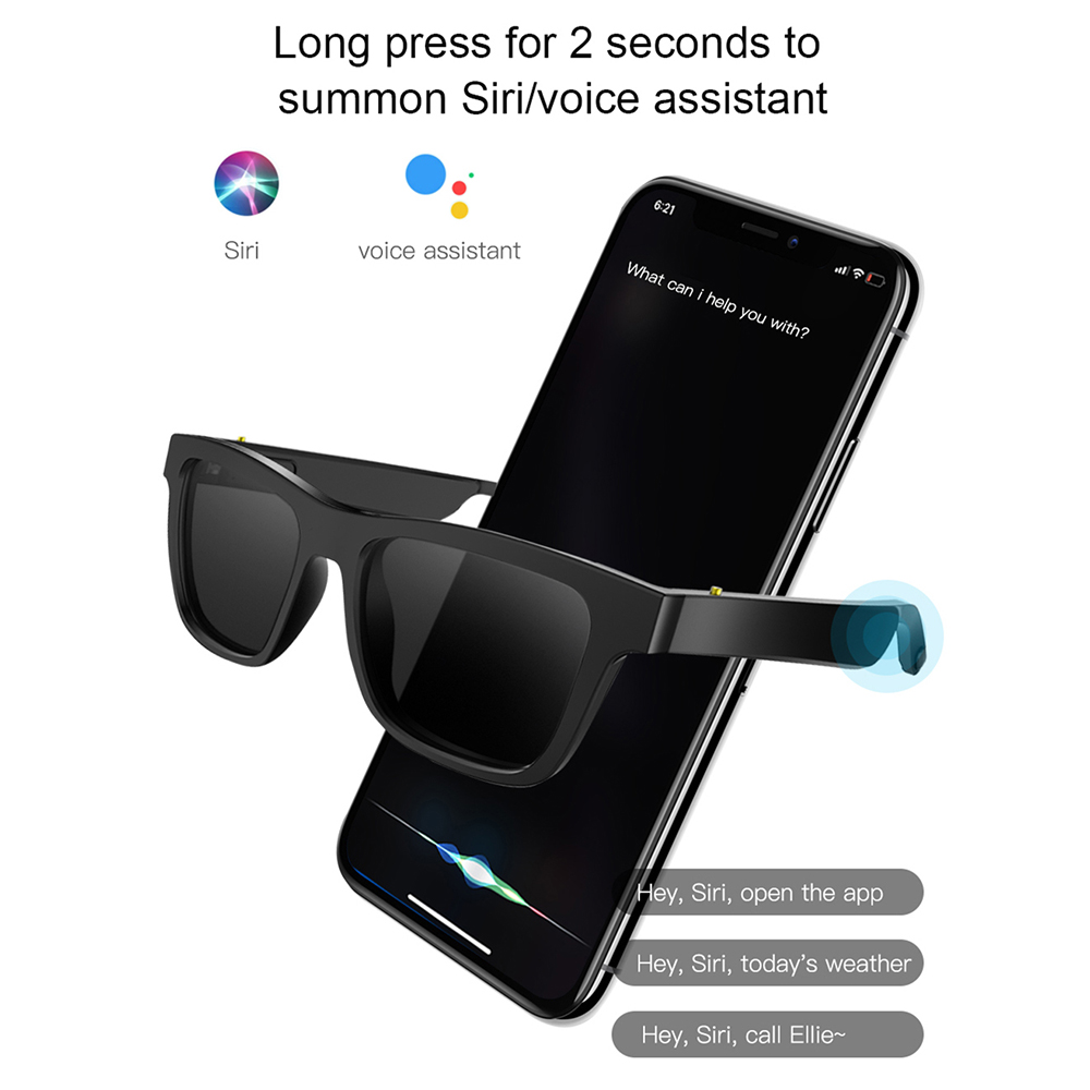 W3 Wireless Bluetooth Smart Glasses Voice Assistant Listen Music Navigation Glasses Waterproof Calls Eyeglass Sunglasses