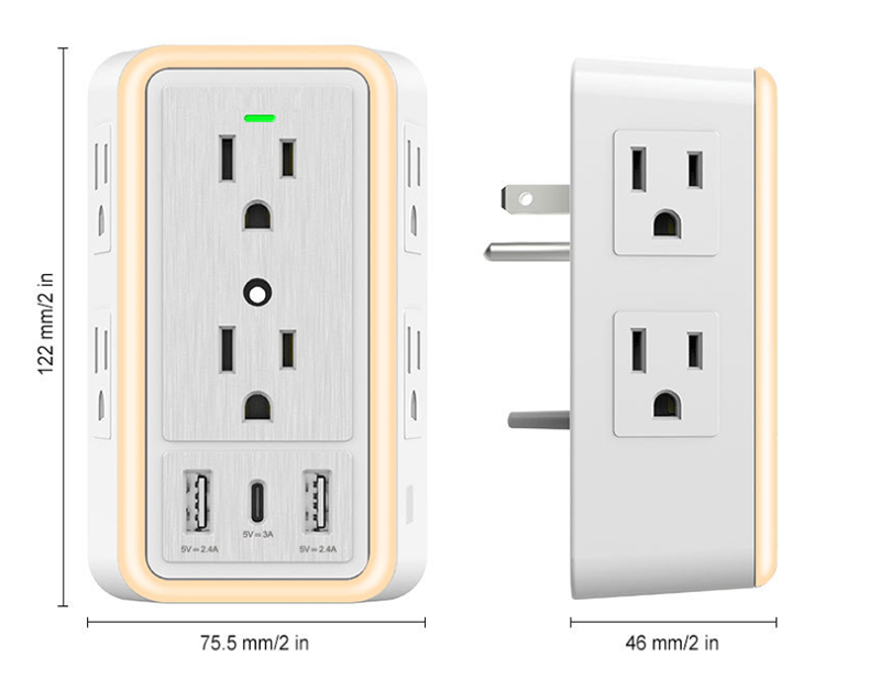 ✨Multi Plug Outlet Surge Protector