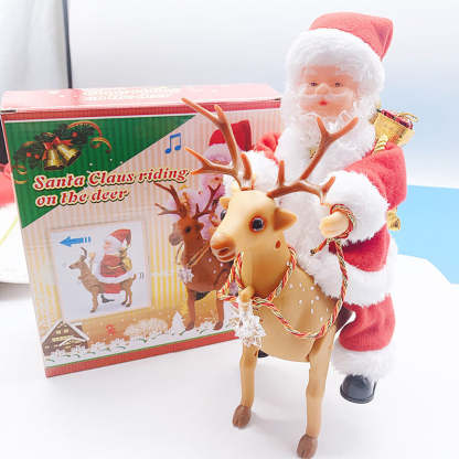 A complete set of Santa Claus toys/decorations to liven up your home/Christmas gifts
