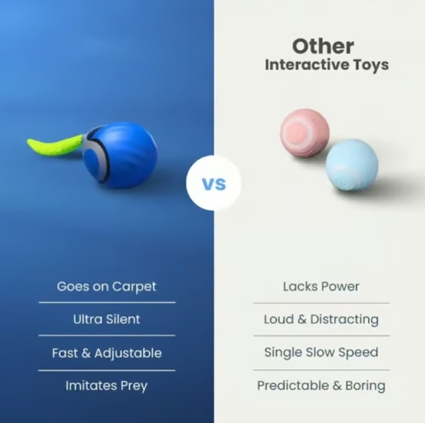 🔥Interactive Electric Rolling Ball with Teasing Tail