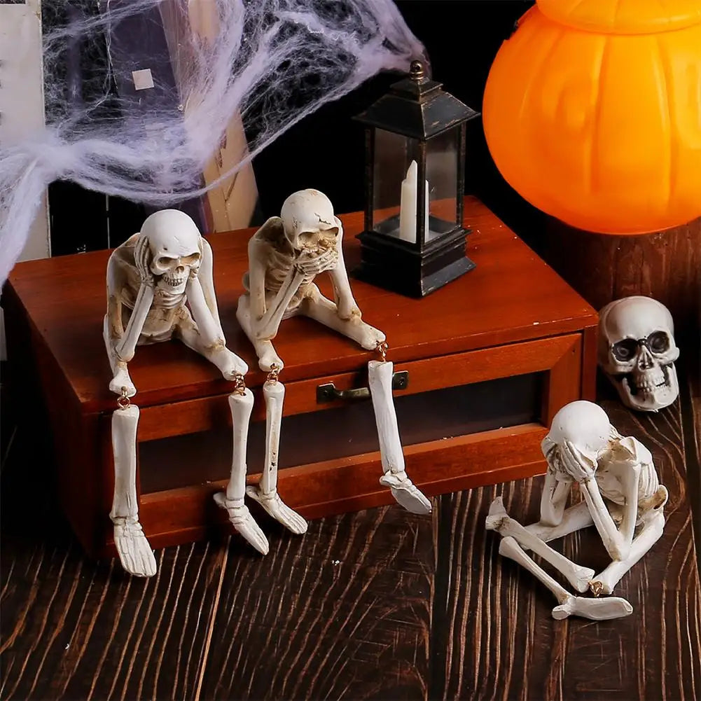 2025 Don't Listen / Don't Look / Don't Say / Creative Halloween Skull Decoration