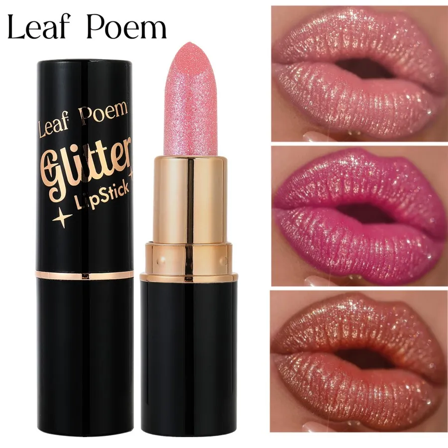 💖 Diamond Lip Gloss Glitter Lipstick Waterproof