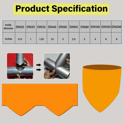 🔥2025 SALE - Precision Pipe Saddle Template Cutting Guide