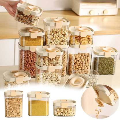 Push-type Sealed Box Storage Jar
