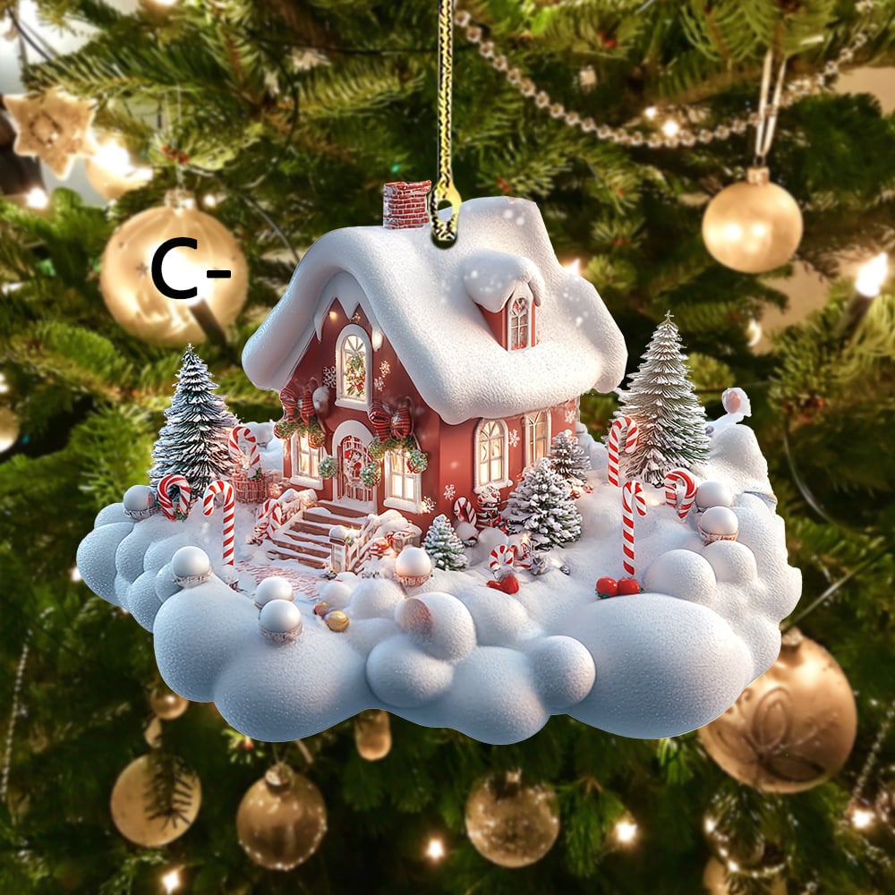 🔥LAST DAY 49% OFF - 🎄🏡Enchanted Snow House Ornament
