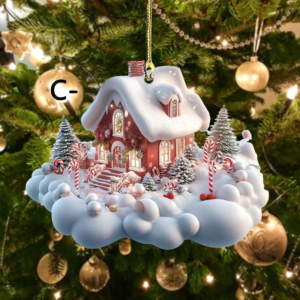 🔥LAST DAY 49% OFF - 🎄🏡Enchanted Snow House Ornament