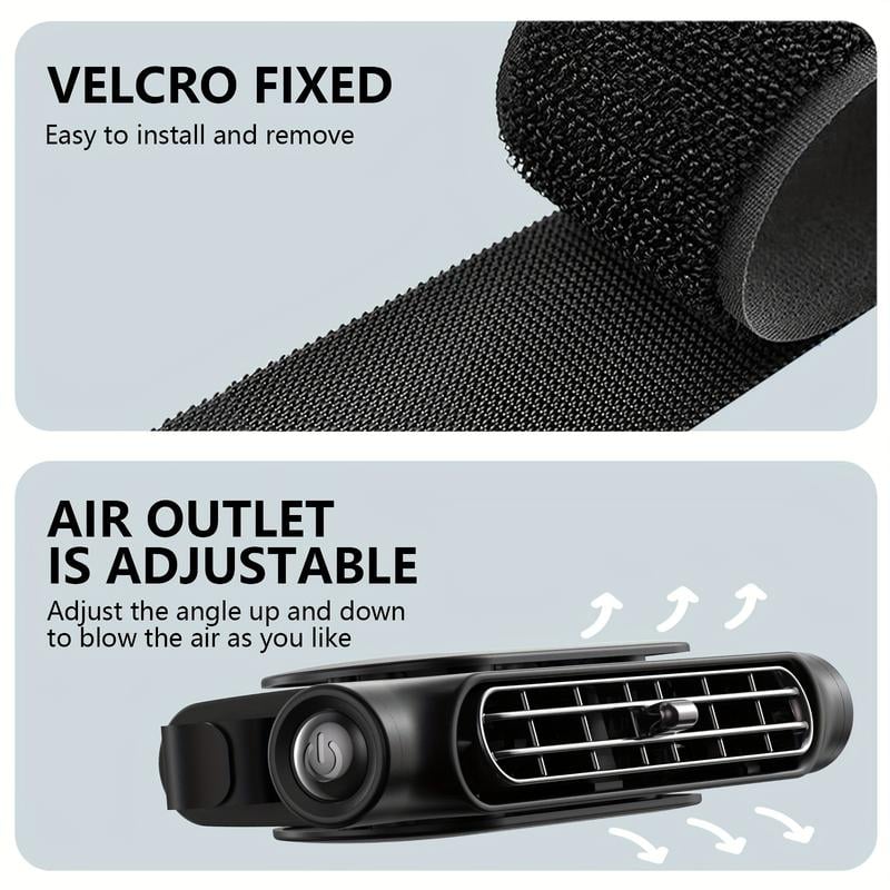 🔥Hot Sale 49% OFF🔥Car Seat Fan USB Plug-in Dual Turbo High Wind Power Car Interior Rear Pillow Car Fan