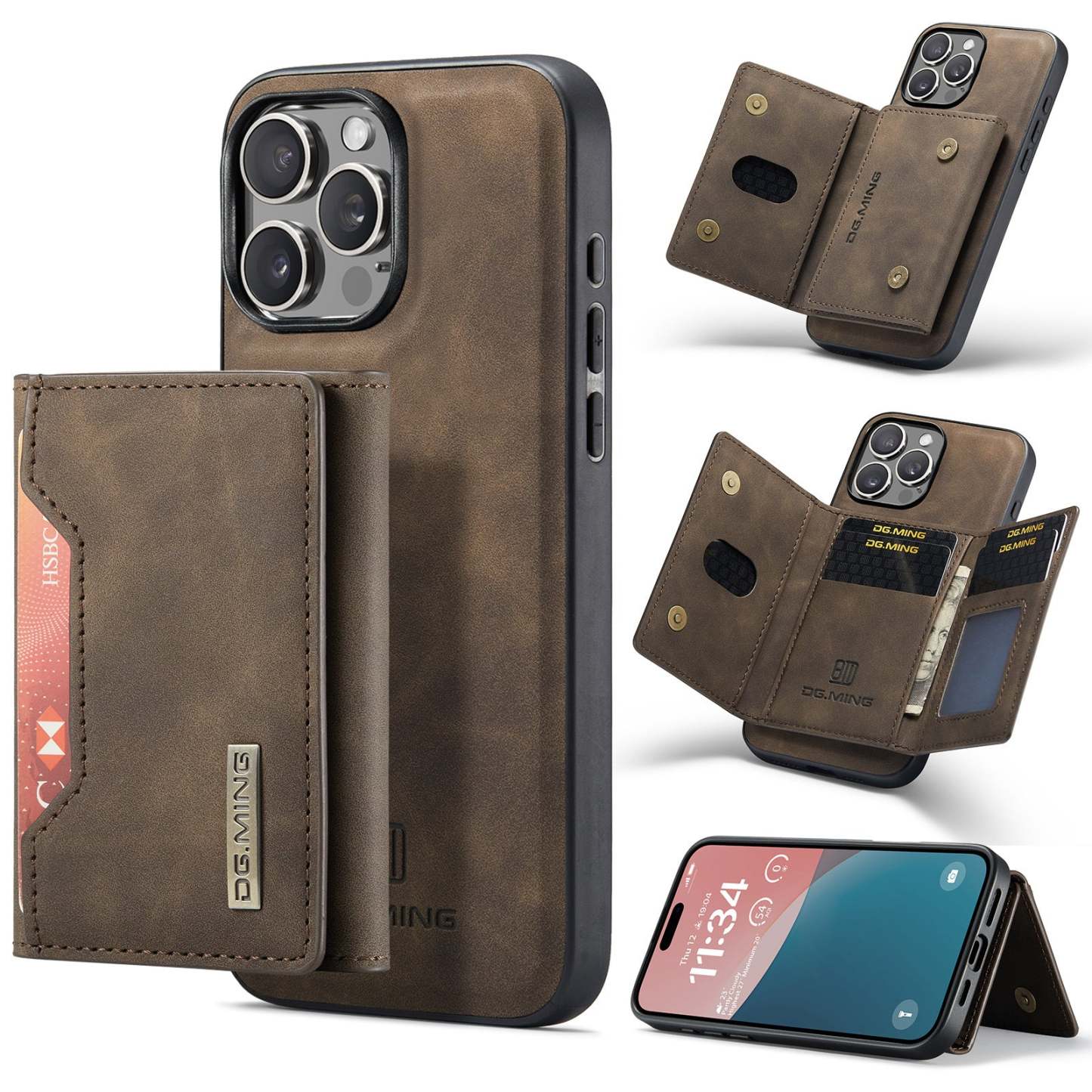 🔥 2025-Hot Pick 🔥 2 in 1 Multifunctional PU Leather Phone Case with Magnetic Wallet