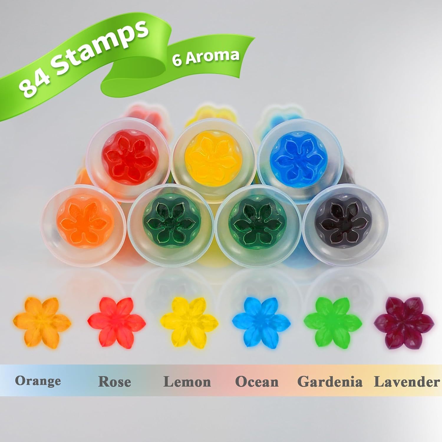 🔥Hot Sale🚽84 Flowers Toilet Cleaner Gel Stamp