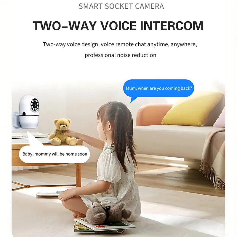 Smart Home Surveillance 1080P HD WiFi IP Camera Smart Wireless Two-way Audio Night Vision Motion Detection Security Cameras 2025