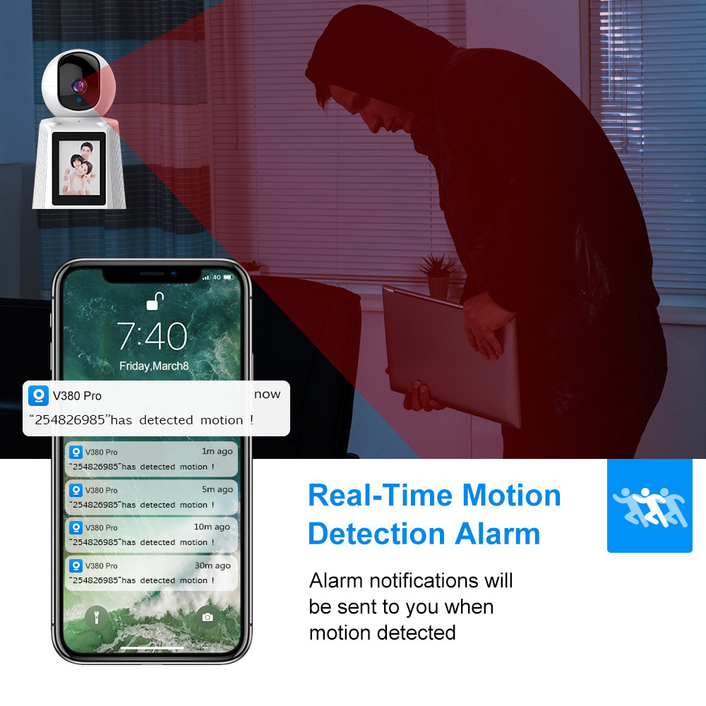 2025 New 2MP Baby Monitor Video Calling Smart Wifi Camera with Two Way Audio Indoor Auto Tracking Wireless PTZ Cameras