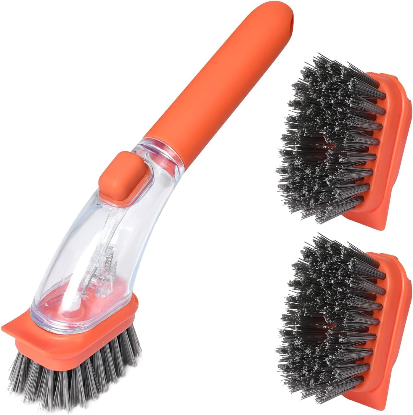 🔥 Dish Brushes with Soap Dispenser with Handle-Kitchen Scrubber Brushed - Buy 2 Get 1 Free