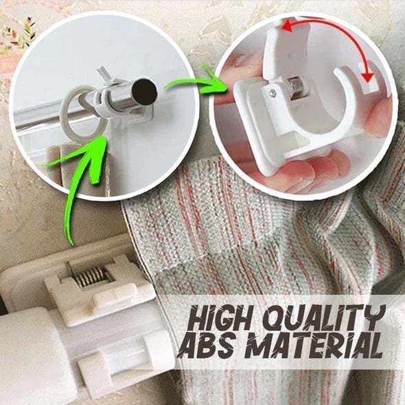 (🔥Hot Sale - 49% OFF)Nail-free Adjustable Rod Bracket Holders(Set of 2), BUY 3 Get 1 Free