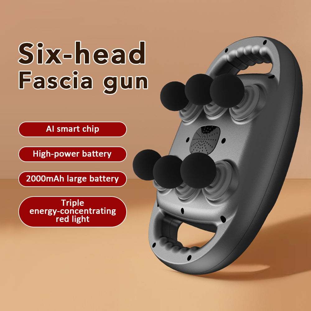 🎁Christmas sale☃️6-Head Wireless Massage Gun for Full-Body Relaxation